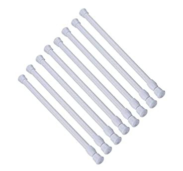 Whitmor Adjustable Tension Closet Rod, 28-48 Inches (White)